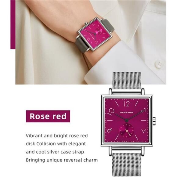 Swiss Quartz Movement Watches for Women Square Watch - Rainbow Series main image 6